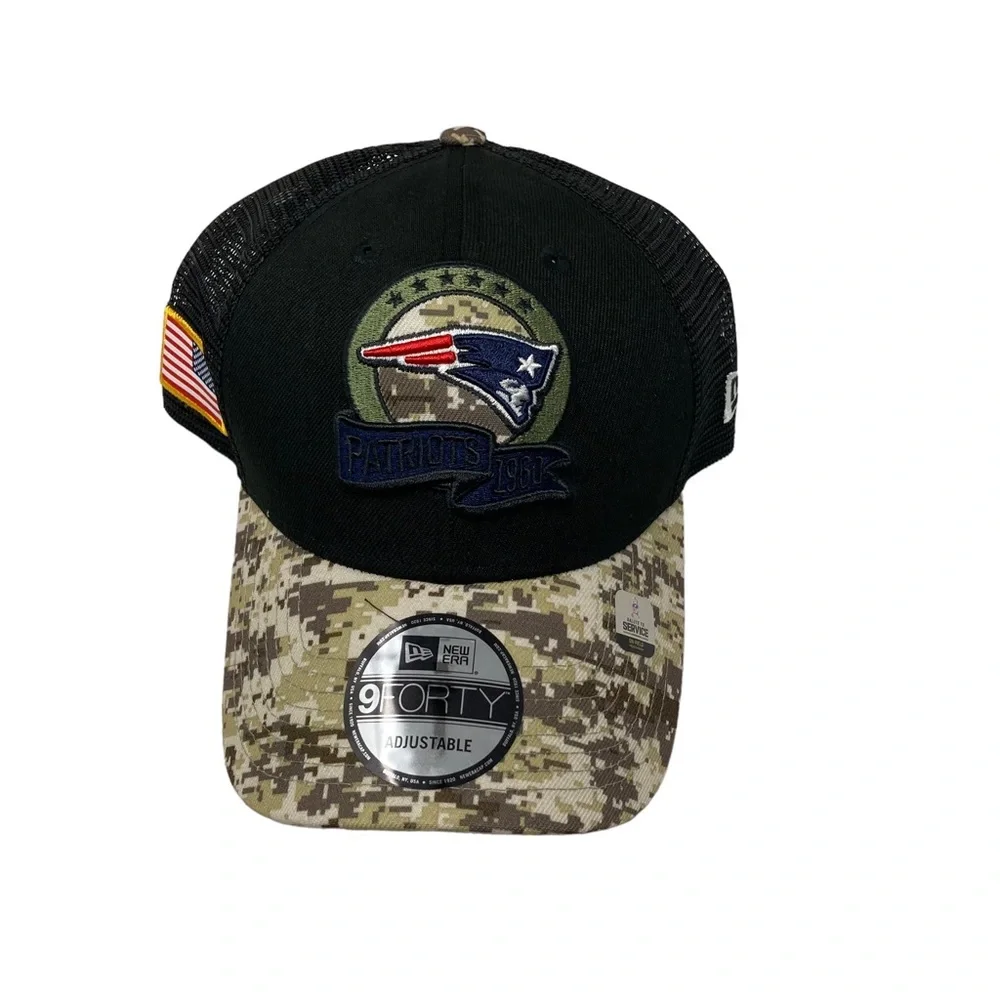 New England Patriots‎ New Era Military Camo Mesh Back Adjustable Hat Cap